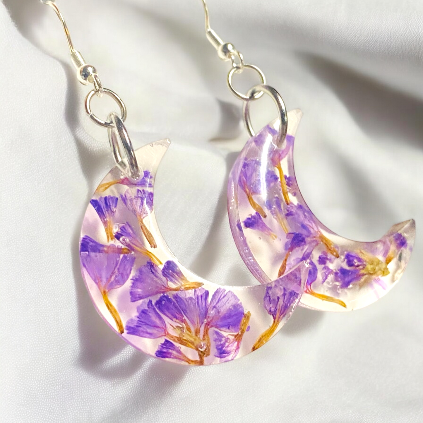 Lunar Bloom Dangly Earrings