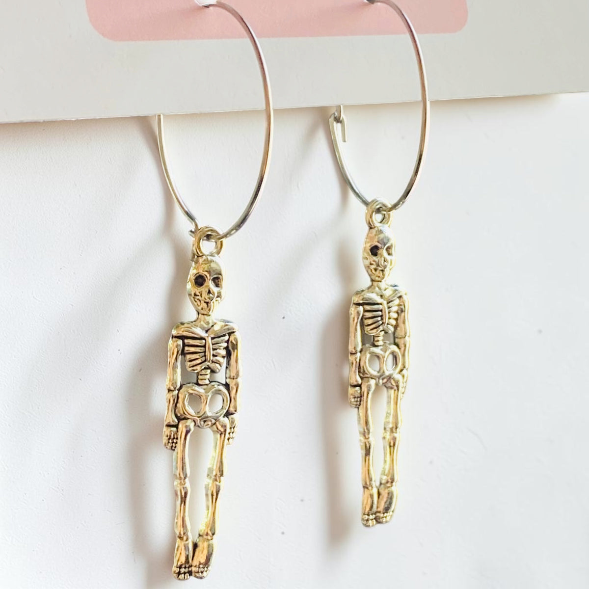 Skeleton Hoop Earrings