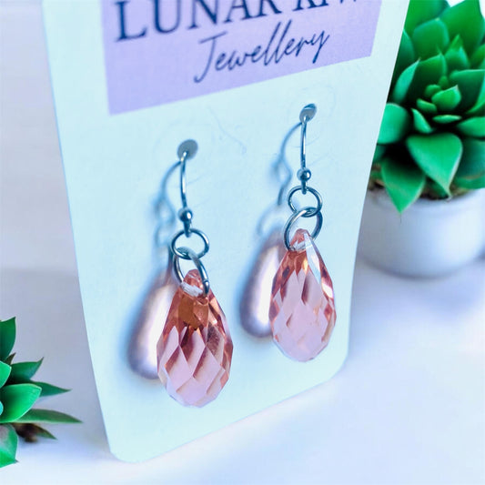 Peach Glass Droplets