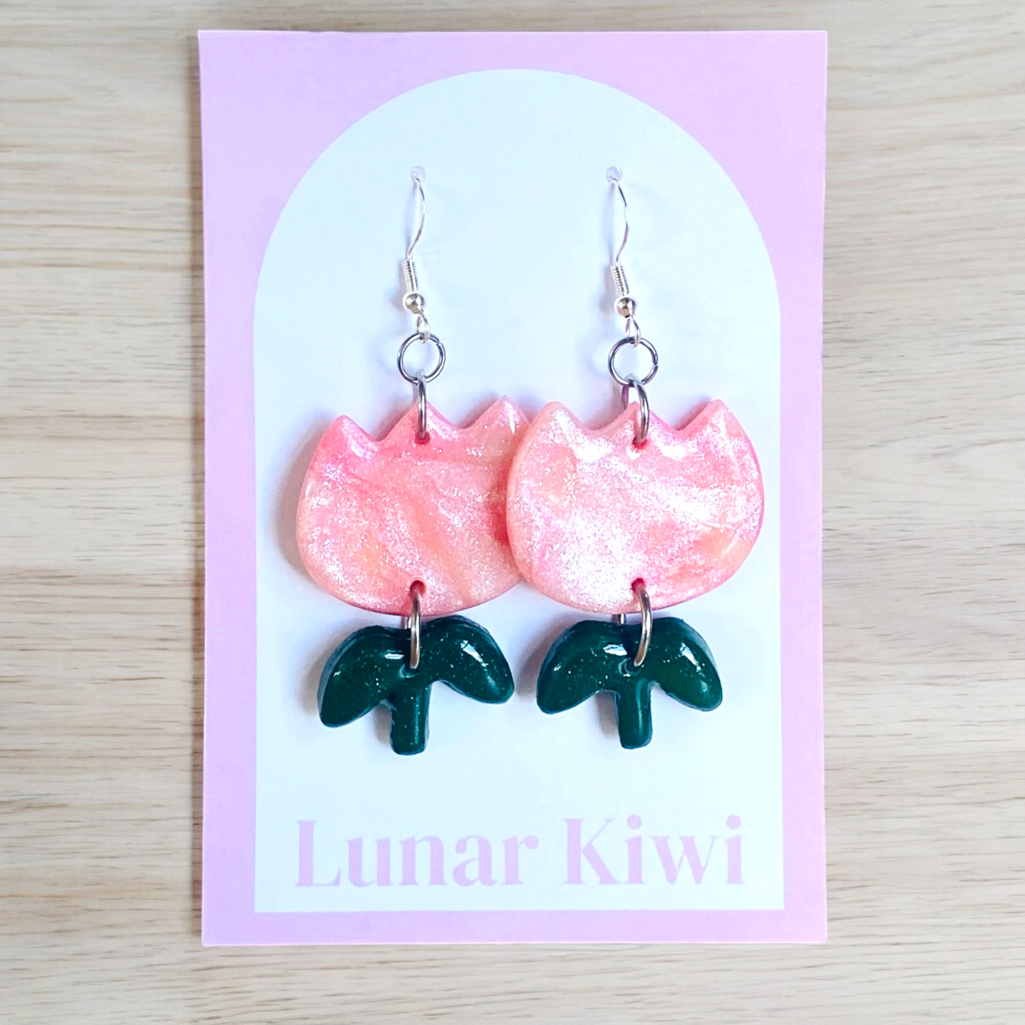 Spring Bloom Tulip Earrings