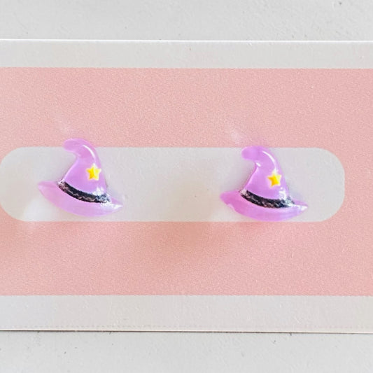 Micro Witch Hat Studs