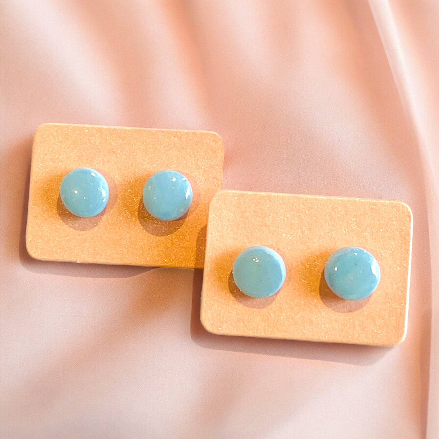 Find Peace - Sky Blue Stud Earrings