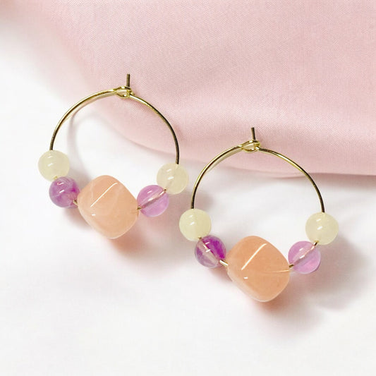 Serendipity Beaded Hoop Earrings