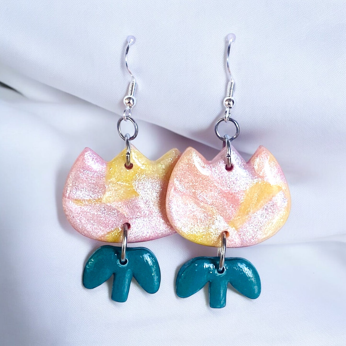 Spring Bloom Tulip Earrings