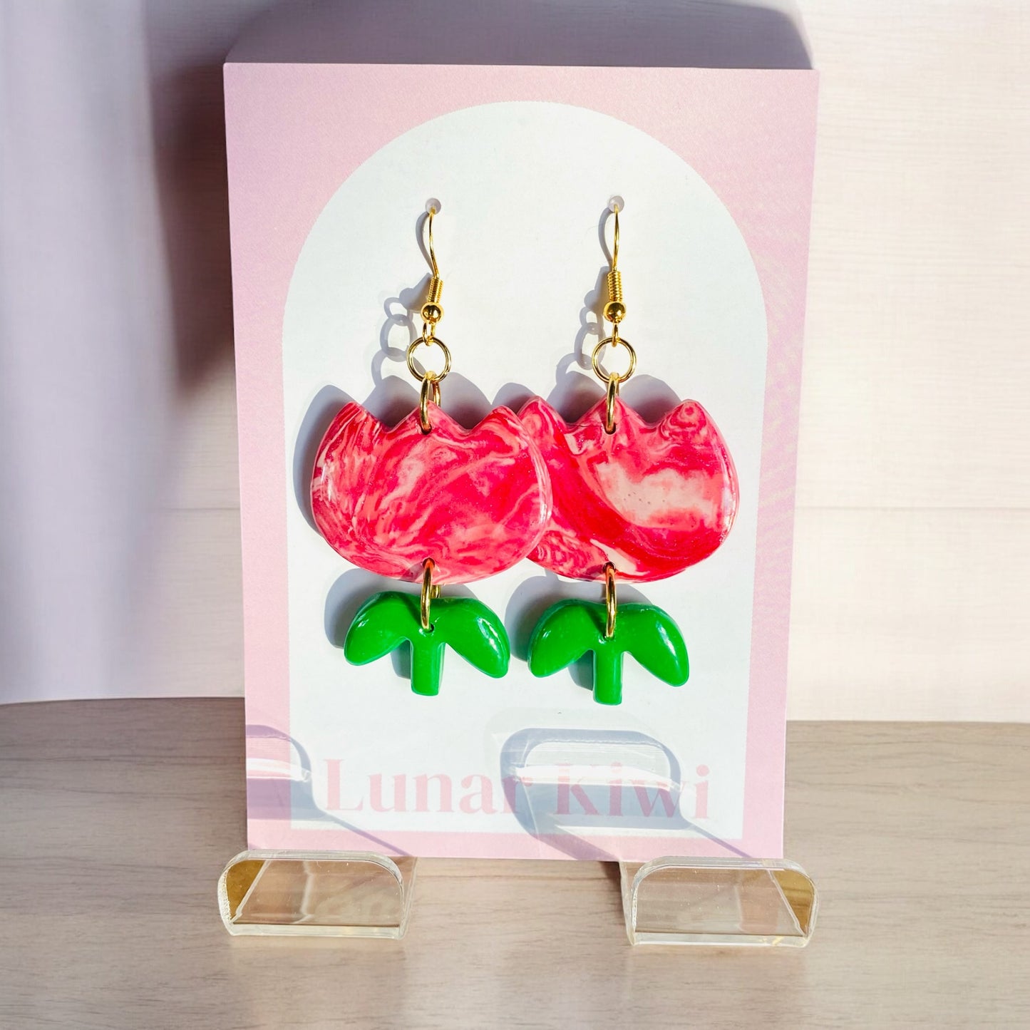 Spring Bloom Tulip Earrings