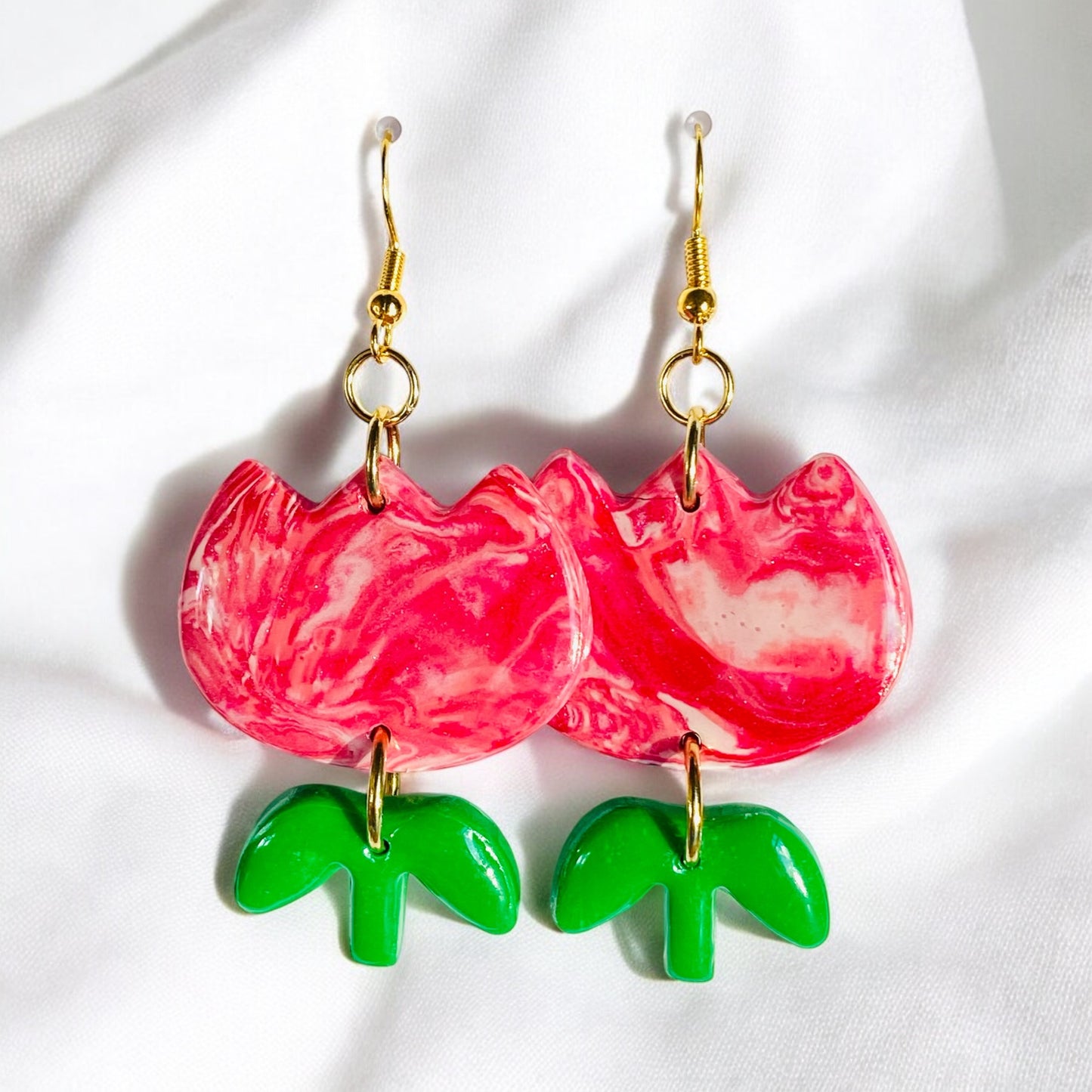 Spring Bloom Tulip Earrings