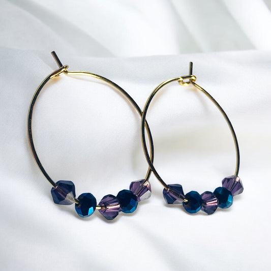 Cosmic Beaded Hoop