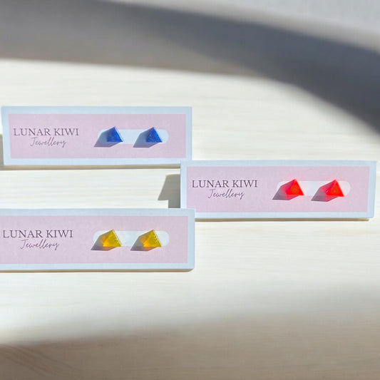 Triangular Spark Stud Earrings