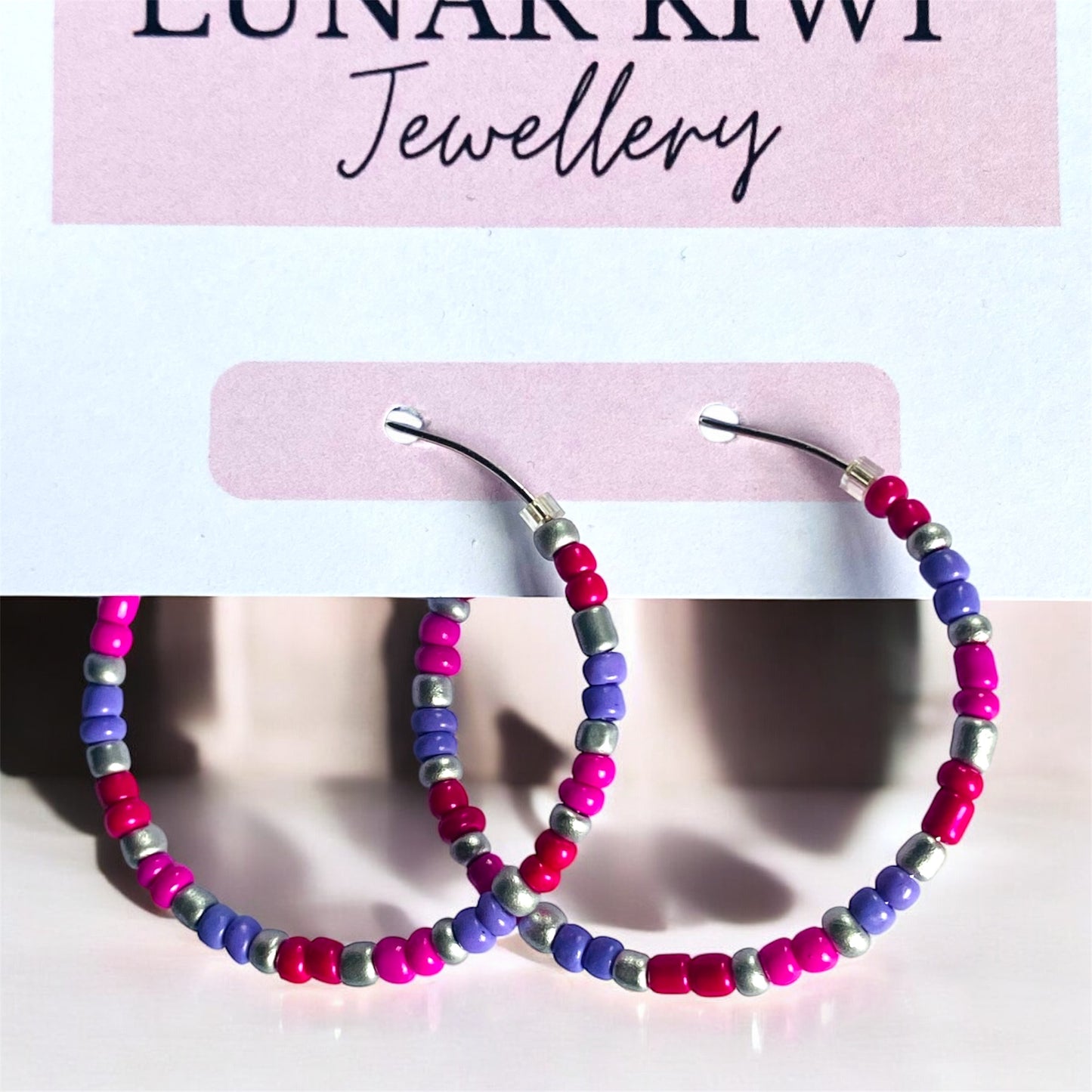Beaded Bliss Hoops