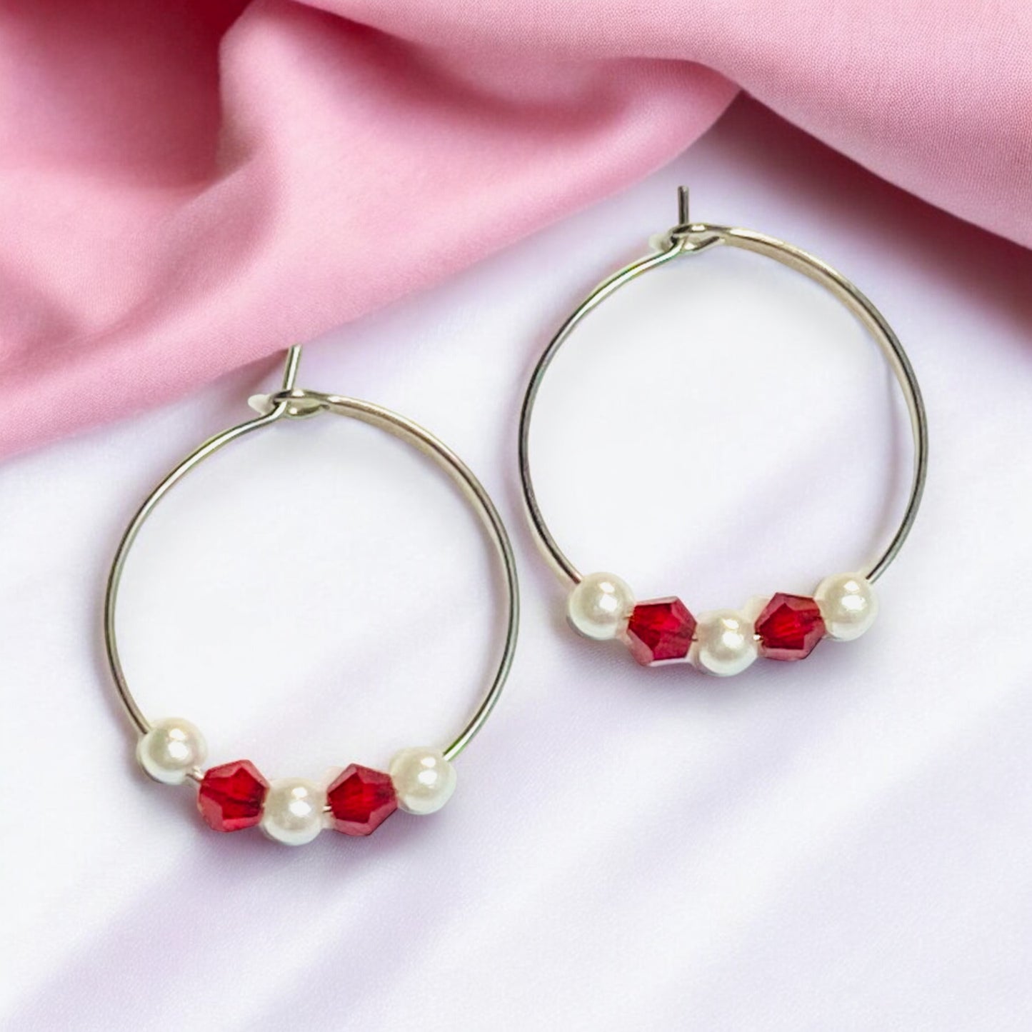 Euphoria Beaded Hoop Earrings