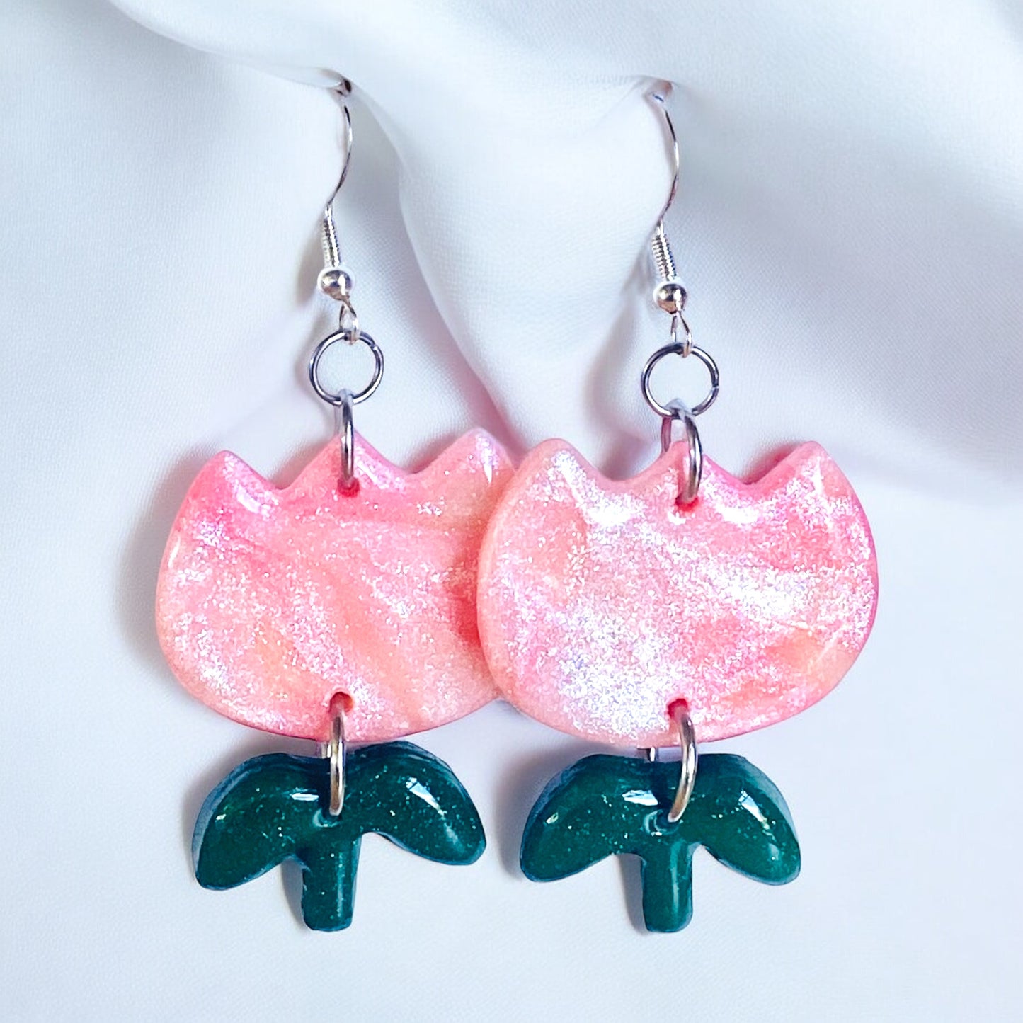 Spring Bloom Tulip Earrings