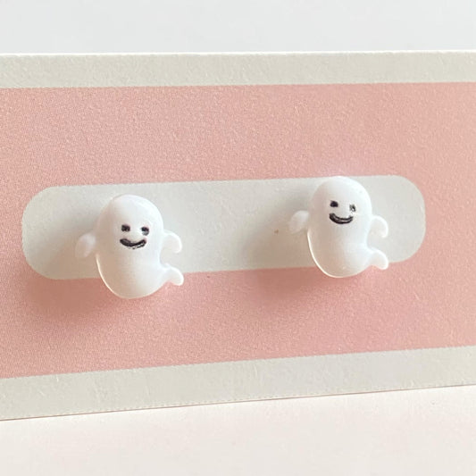 Micro Ghost Stud Earrings
