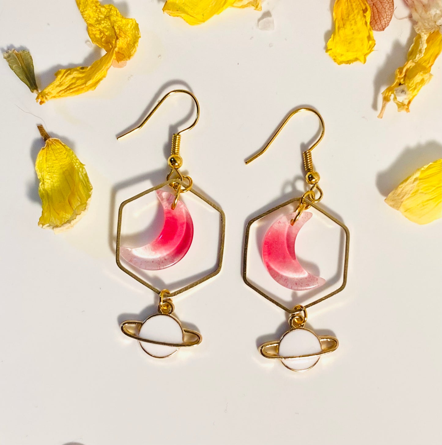 Pink Moon Earrings